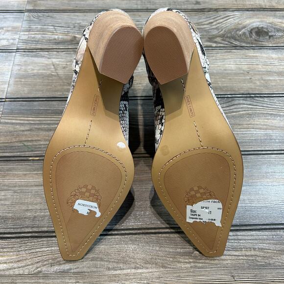 Vince Camuto DELSIMBA Snake Print Leather Ankle Boots NWOB 11M - Picture 4 of 7